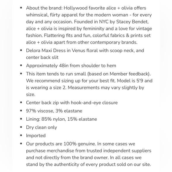 Alice + Olivia Delora scoop neck long sleeve floral  midi dress thumb holes 10 - Picture 5 of 13